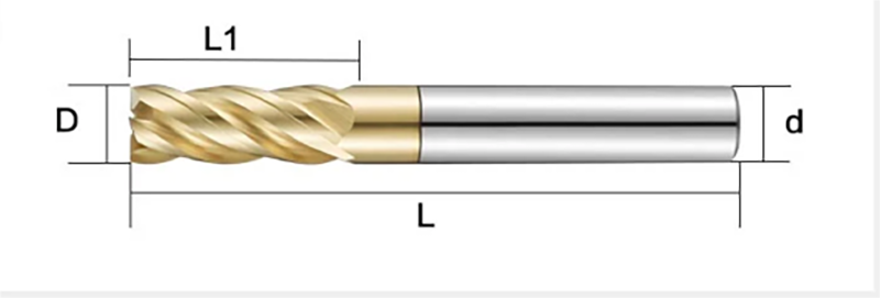 SS40 Titanium Alloy Milling Cutter2