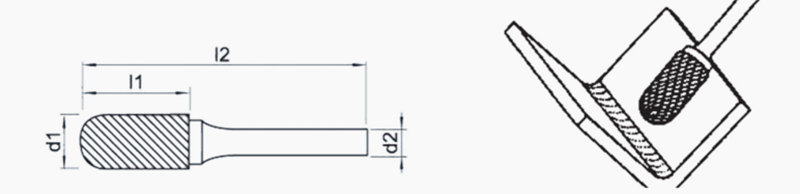 Type C Cylinder Shape Carbide Rotary Burrs3