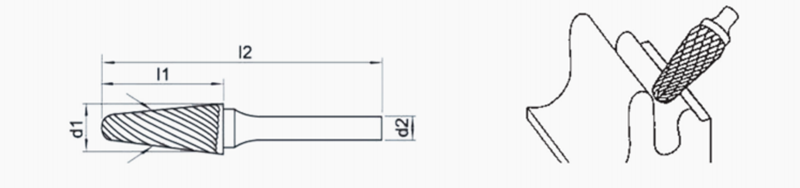 Type L Cylinder Shape Carbide Rotary Burrs5